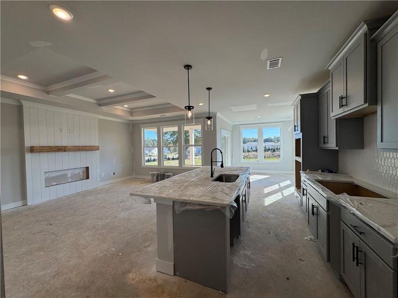 Furnished interior view inside a new home in Rosewood Lake Preserve, Hoschton (Image 5).