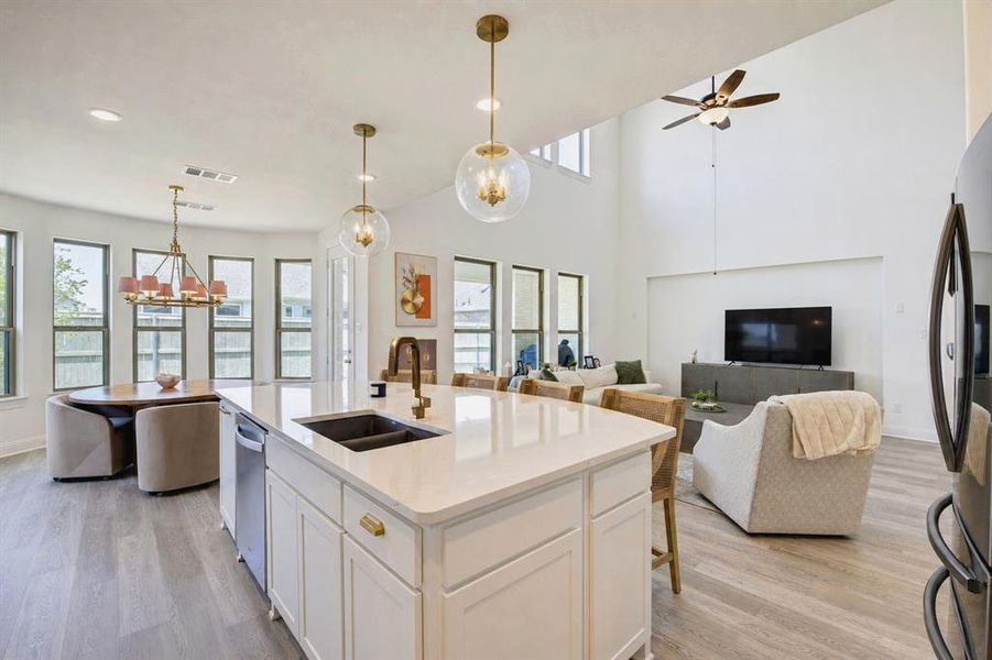 Furnished interior view inside a new home in Pecan Square, Northlake (Image 10).