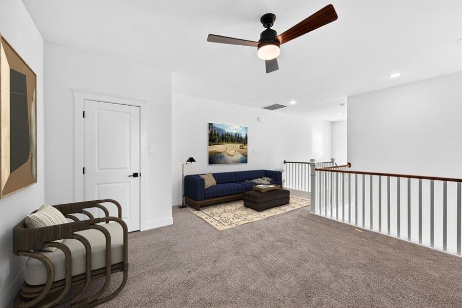 Furnished interior view inside a new home in Wellington, Haslet (Image 20). Furnished interior view inside a new home in Wellington, Haslet (Image 20).