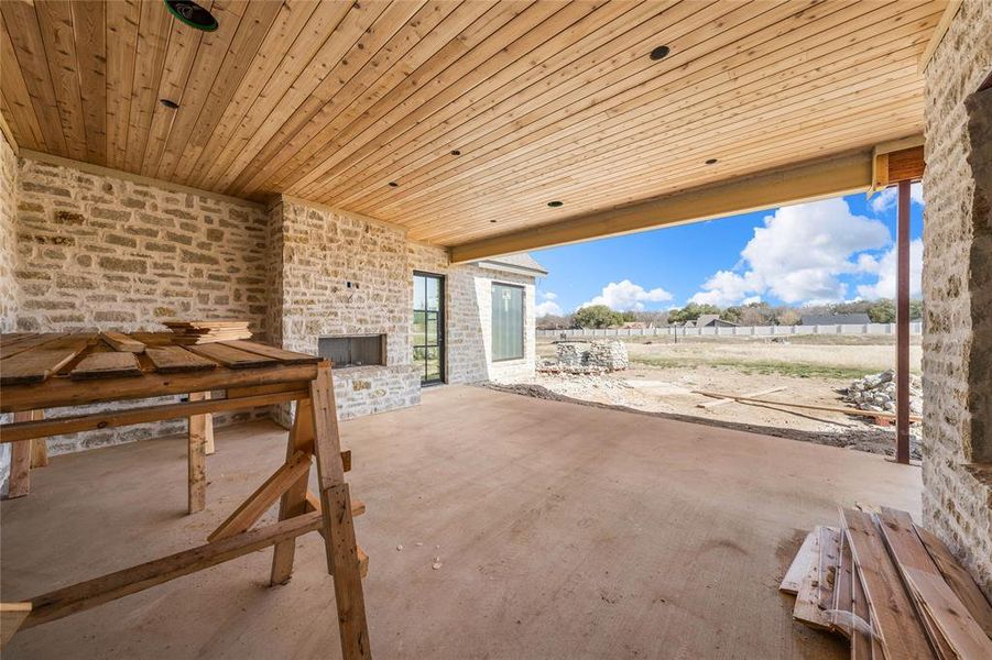 In-progress construction of a new home in , Woodway, TX (Image 19).