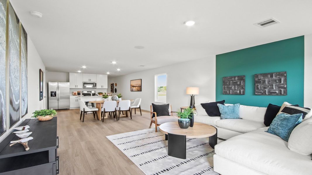 Representative furnished interior of a home built from the Barton by D.R. Horton in Sunset Valley, Hockley (Image 7).