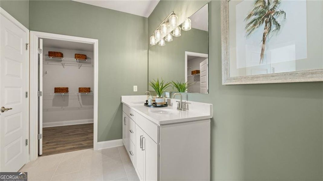 Furnished interior view inside a new home in Oak Ridge Meadows - Active Adult, Locust Grove (Image 17). Furnished interior view inside a new home in Oak Ridge Meadows - Active Adult, Locust Grove (Image 17).