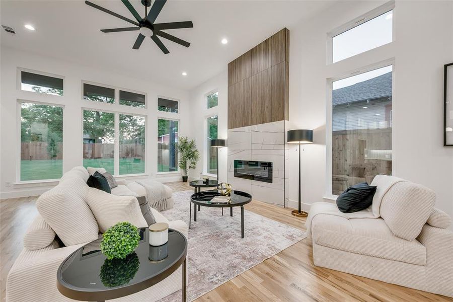 Furnished interior view inside a new home in , Dallas (Image 36).