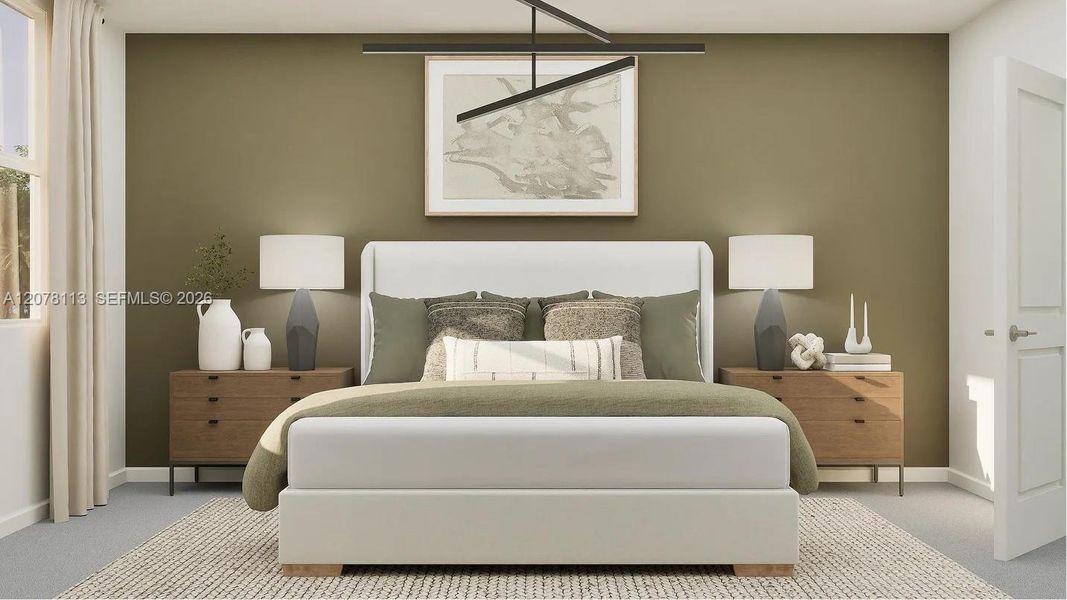 Furnished interior view inside a new home in Breezewood, Miami (Image 2).