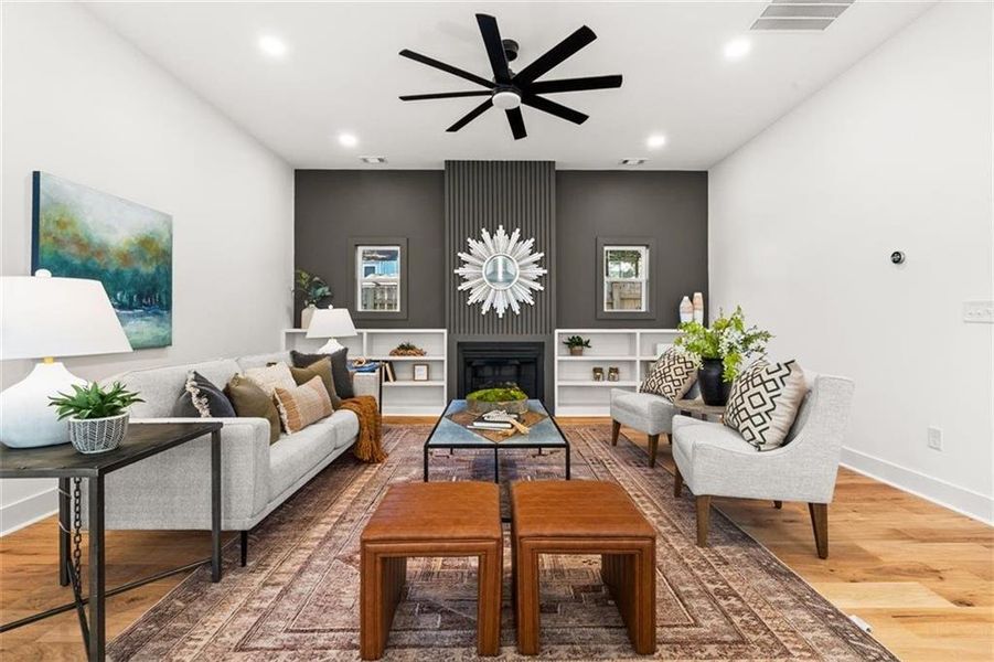 Furnished interior view inside a new home in , Atlanta (Image 12).