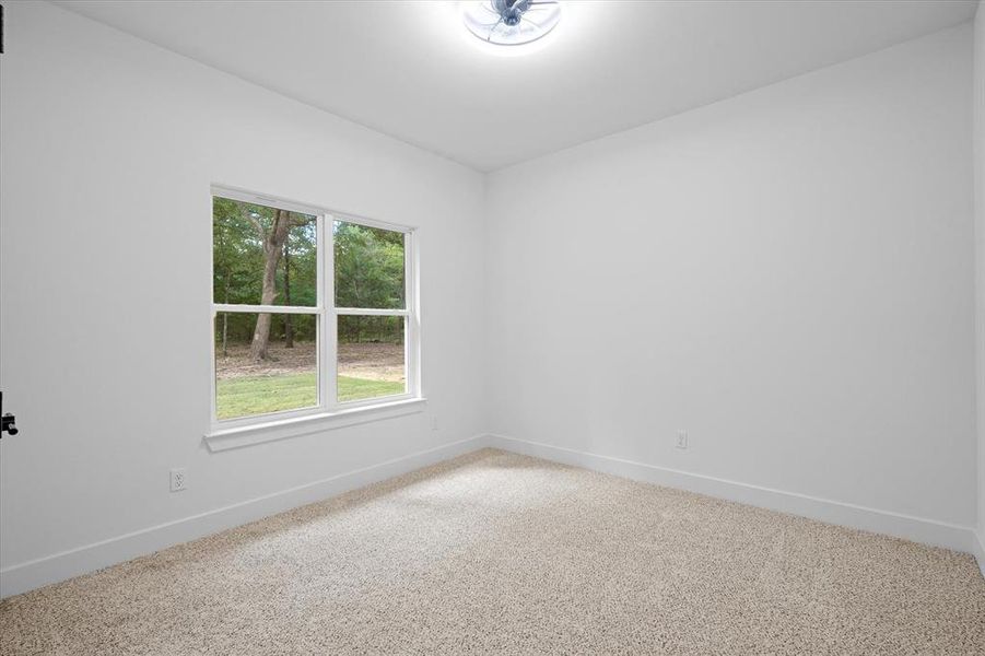 Carpeted empty room featuring baseboards Carpeted empty room featuring baseboards