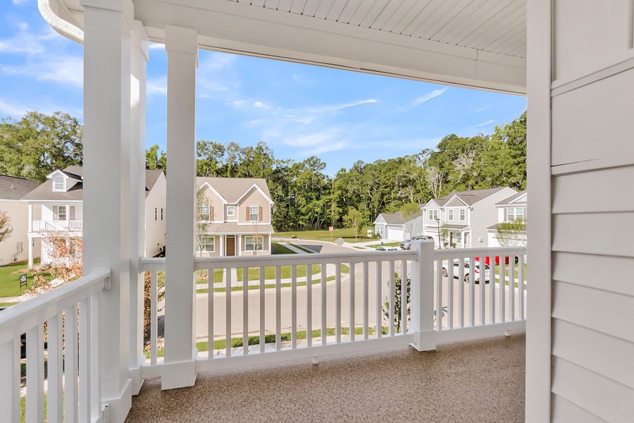 Exterior details and patio area of a home in Six Oaks, Summerville (Image 22).