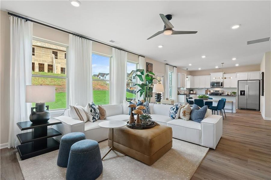 Furnished interior view inside a new home in Chapel Hill, Newnan (Image 16). Furnished interior view inside a new home in Chapel Hill, Newnan (Image 16).