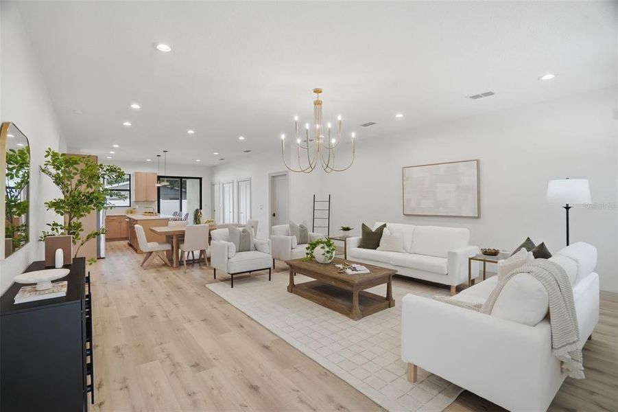 Furnished interior view inside a new home in , Tampa (Image 5).