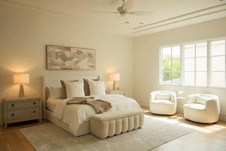 Upstairs primary bedroom Upstairs primary bedroom