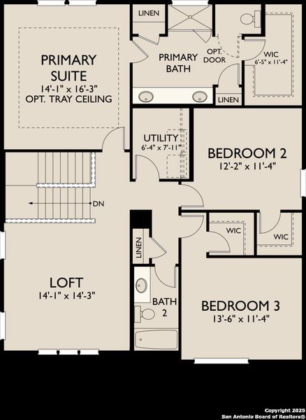 2D floor plan layout of this home in Enclave at Hennersby Hollow 50's, San Antonio, TX (Image 3). 2D floor plan layout of this home in Enclave at Hennersby Hollow 50's, San Antonio, TX (Image 3).