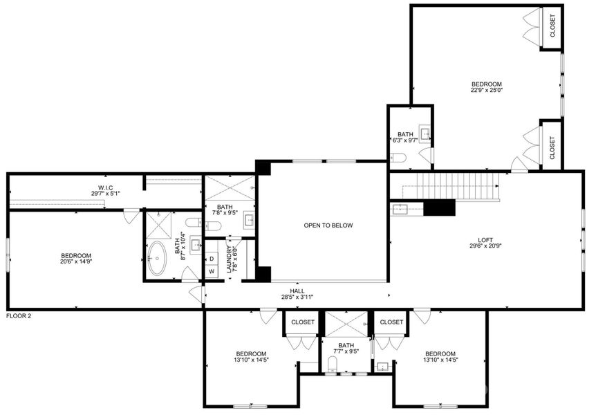 2D floor plan layout of this home in , Mooresville, NC (Image 4). 2D floor plan layout of this home in , Mooresville, NC (Image 4).