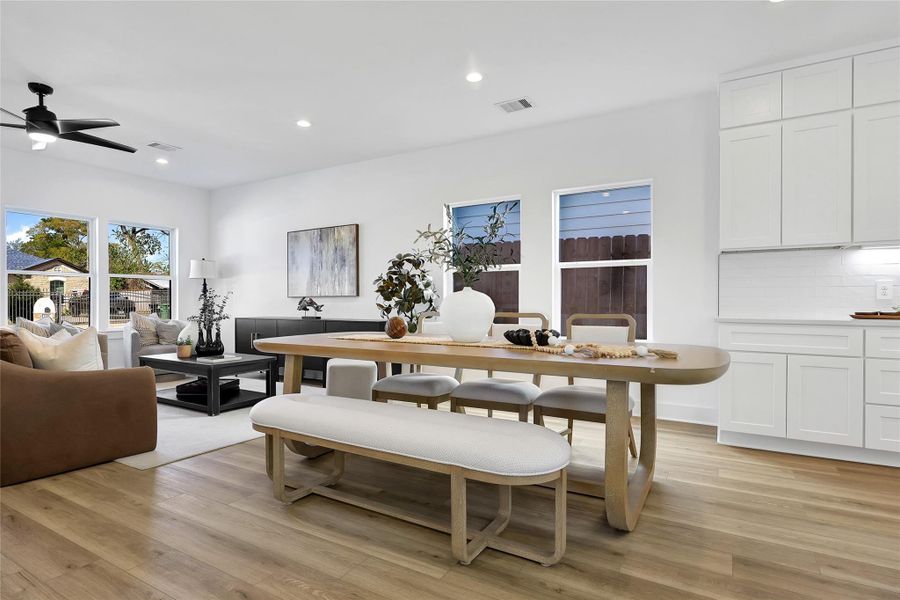 Furnished interior view inside a new home in , Houston (Image 6).