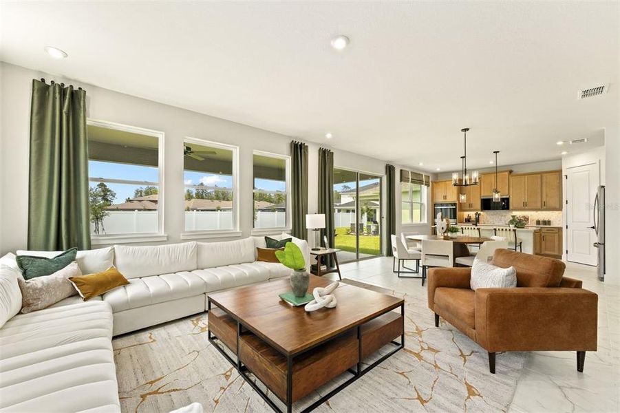 Furnished interior view inside a new home in , Orlando (Image 8).