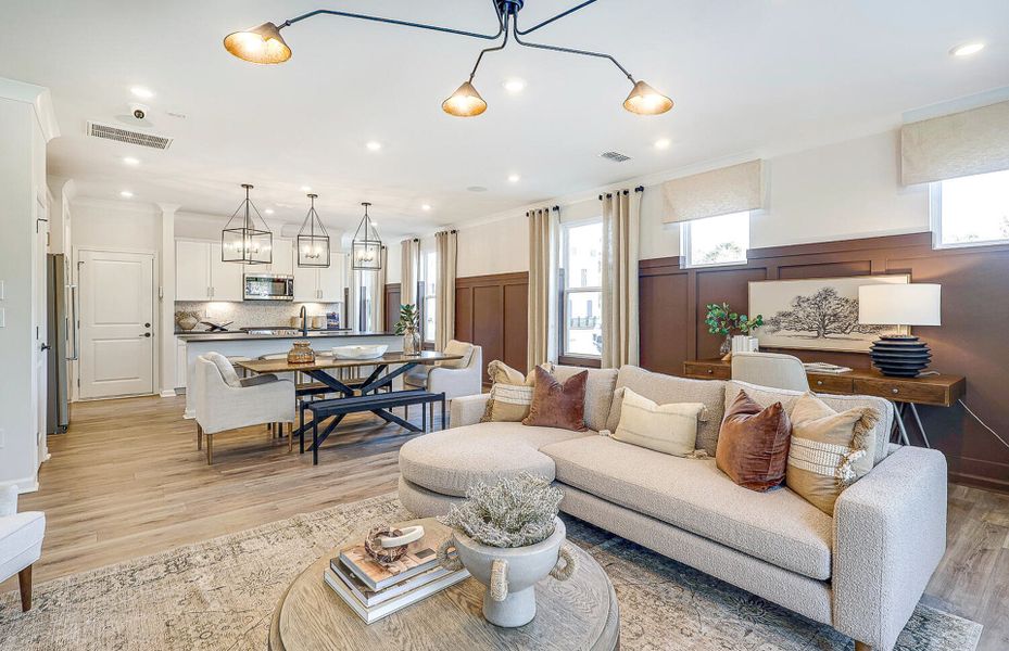 Representative furnished interior of a home built from the Cooper by Pulte Homes in Parkside Towns, Charlotte (Image 28).