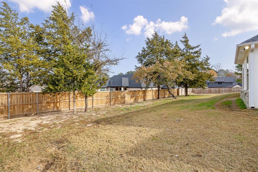 Exterior details and patio area of a home in , Tyler (Image 20).