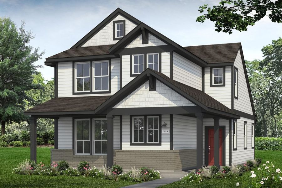 Representative exterior photo of a completed home built from the 2025 Casetta by Brohn Homes in Casetta Ranch, Kyle, TX (Image 4). Representative exterior photo of a completed home built from the 2025 Casetta by Brohn Homes in Casetta Ranch, Kyle, TX (Image 4).