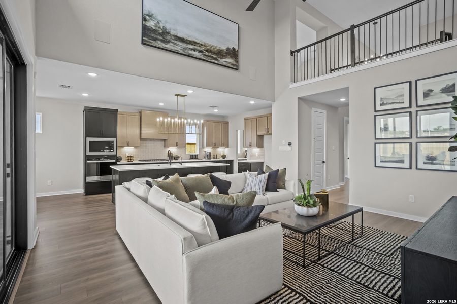 Furnished interior view inside a new home in The Parklands, Schertz (Image 5). Furnished interior view inside a new home in The Parklands, Schertz (Image 5).