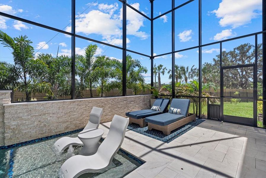 Exterior details and patio area of a home in Crosswind Ranch, Parrish (Image 34).
