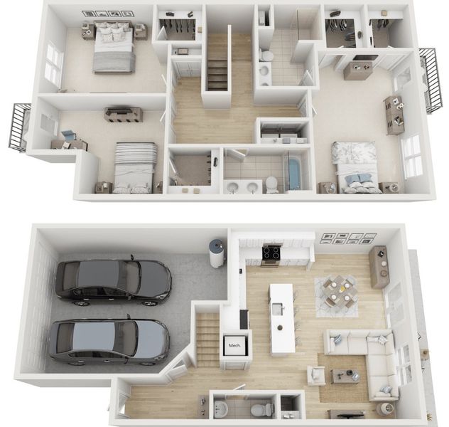 Centreville:3D Floor Plan