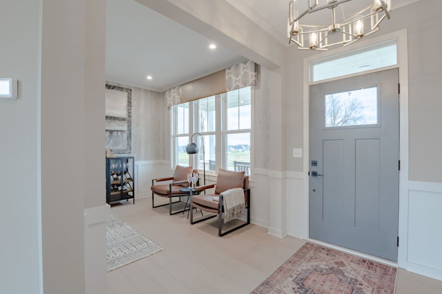 Representative furnished interior of a home built from the Mitchell by Fischer Homes in The Estates and Meadows at Floyds Fork, Louisville (Image 3). Representative furnished interior of a home built from the Mitchell by Fischer Homes in The Estates and Meadows at Floyds Fork, Louisville (Image 3).
