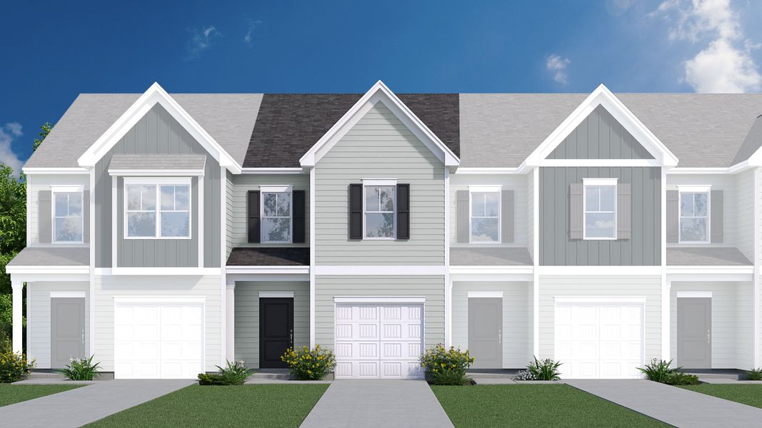 Representative exterior photo of a completed home built from the Ashford Plan by Veranda Homes in Beechwood Pond, Woodruff, SC (Image 4).