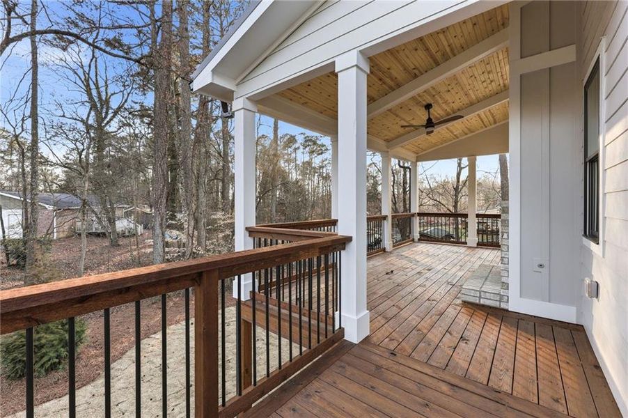 Exterior details and patio area of a home in , Buford (Image 32).