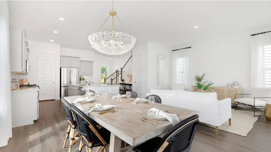 Furnished interior view inside a new home in Heron's Walk at Summers Corner, Summerville (Image 12).
