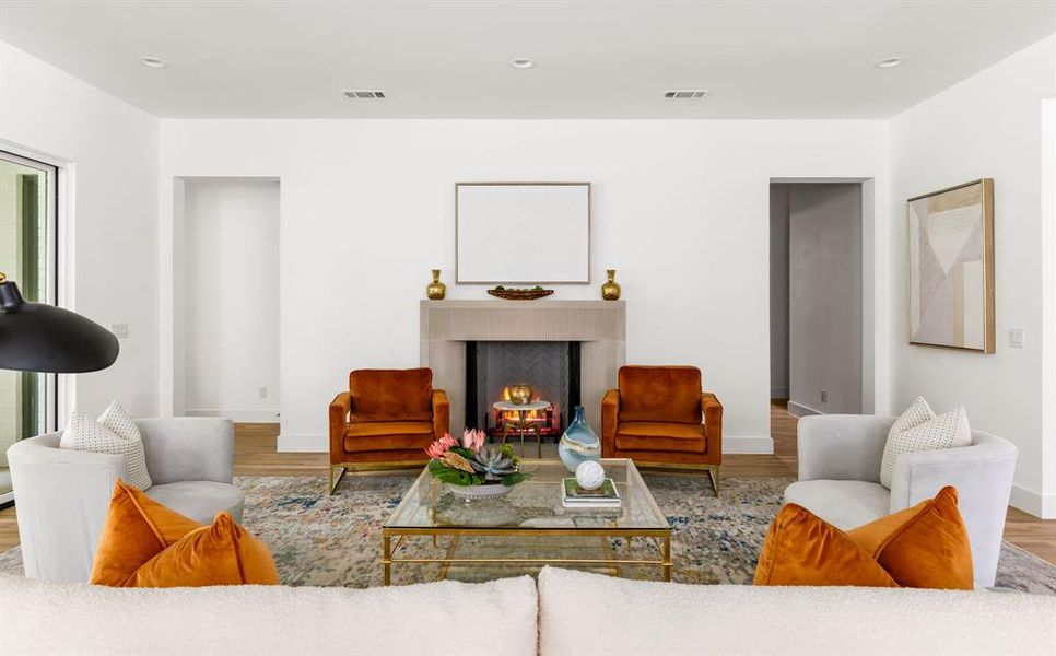 Furnished interior view inside a new home in , Dallas (Image 9). Furnished interior view inside a new home in , Dallas (Image 9).