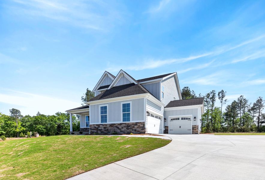 Front exterior of a new home in Hancock Farms, Aiken, SC, highlighting curb appeal (Image 2).