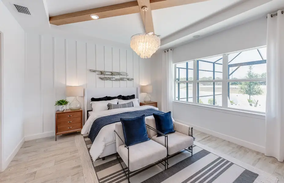 Furnished interior view inside a new home in TerraWalk at Babcock Ranch, Alva (Image 8).