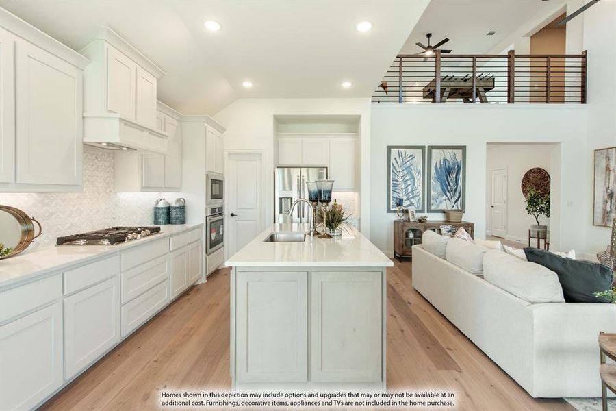 Furnished interior view inside a new home in Chaparral Park, Oak Point (Image 8).