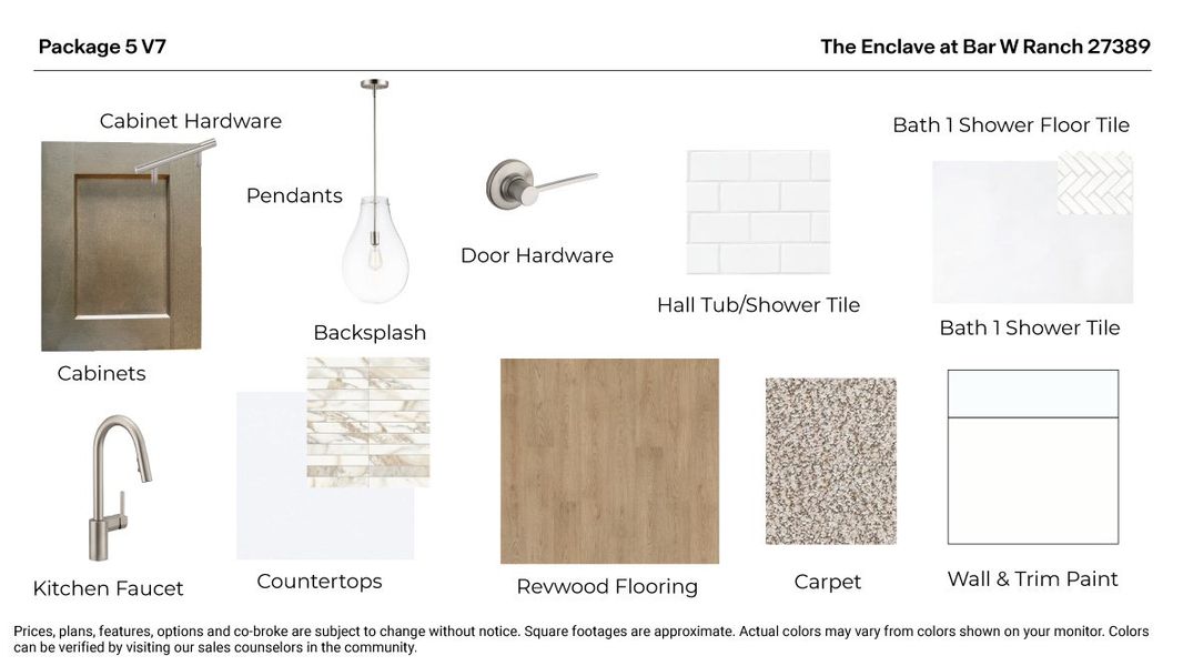 Materials commonly used for homes built from the The Edinburg by D.R. Horton in The Enclave at Bar W Ranch, Leander (Image 8).