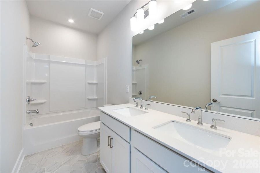 Secondary Dual Vanity Bathroom