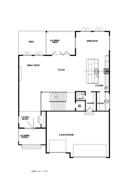 2D floor plan layout of this home in , Duluth, GA (Image 4).