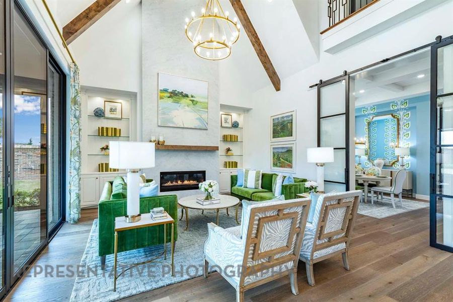 Furnished interior view inside a new home in StarView, Prosper (Image 14). Furnished interior view inside a new home in StarView, Prosper (Image 14).