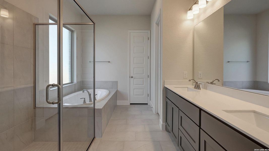 Furnished interior view inside a new home in Ladera, San Antonio (Image 6).