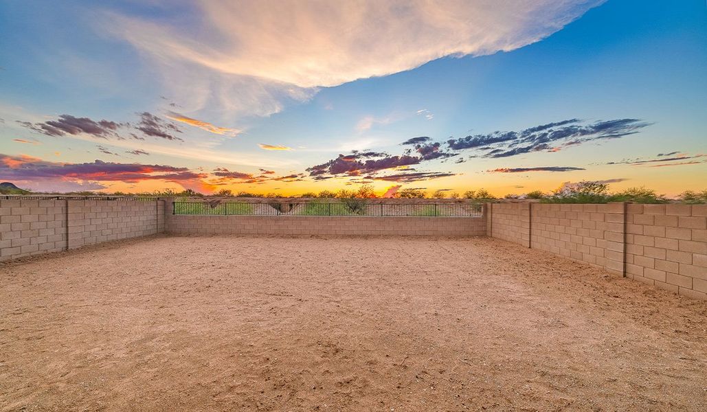 Exterior details and patio area of a home in Saguaro Bloom, Marana (Image 23).