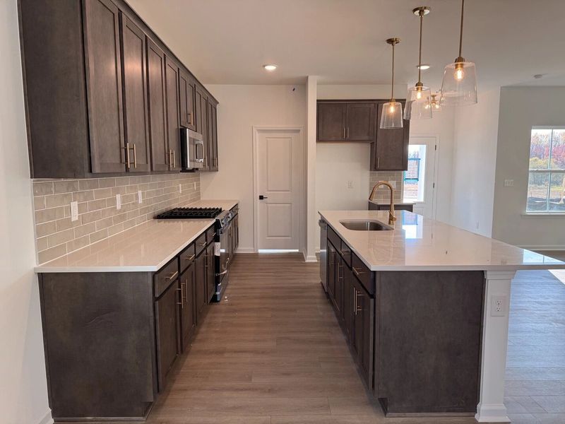 Kitchen featuring AW Collection® Oxford - Matte finishes, light wood, and refined style.