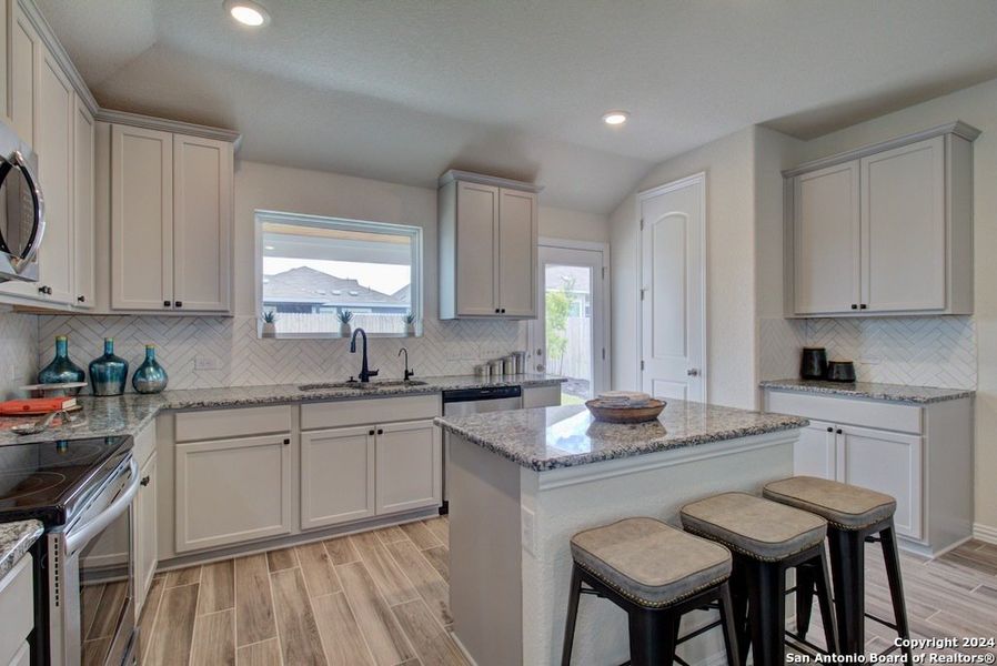 Furnished interior view inside a new home in Casinas at Gruene, New Braunfels (Image 10).
