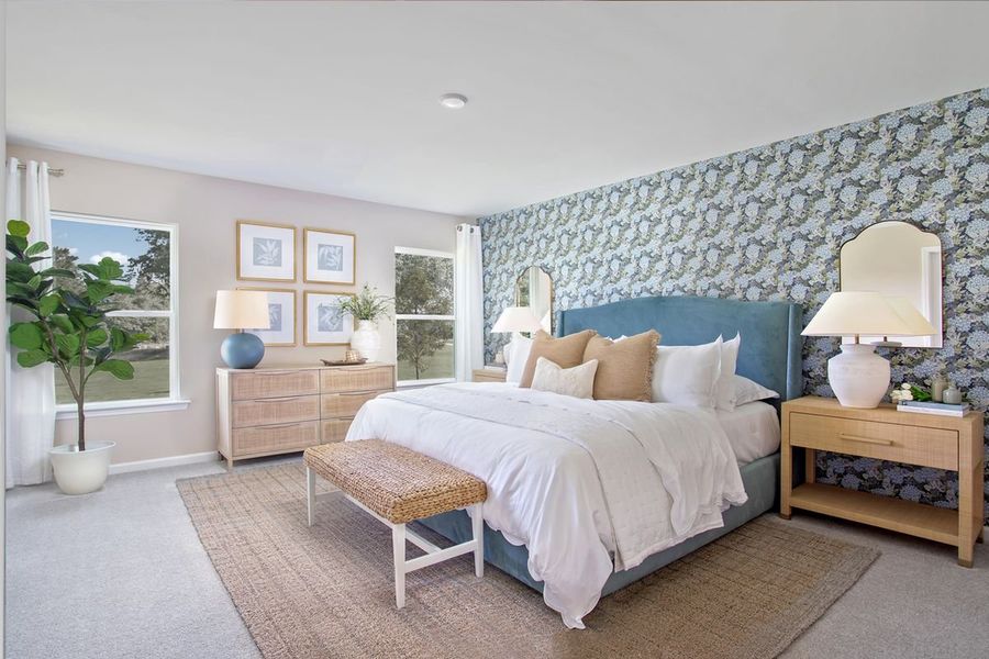 Representative furnished interior of a home built from the Plan 1910 Modeled by KB Home in Elyse Meadows, Lillington (Image 6).