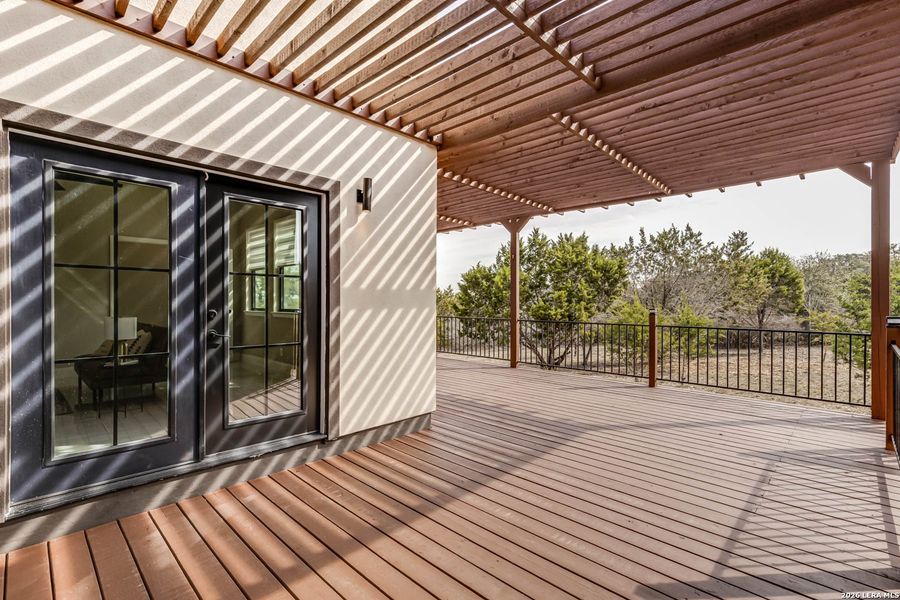 Exterior details and patio area of a home in , Spring Branch (Image 20).