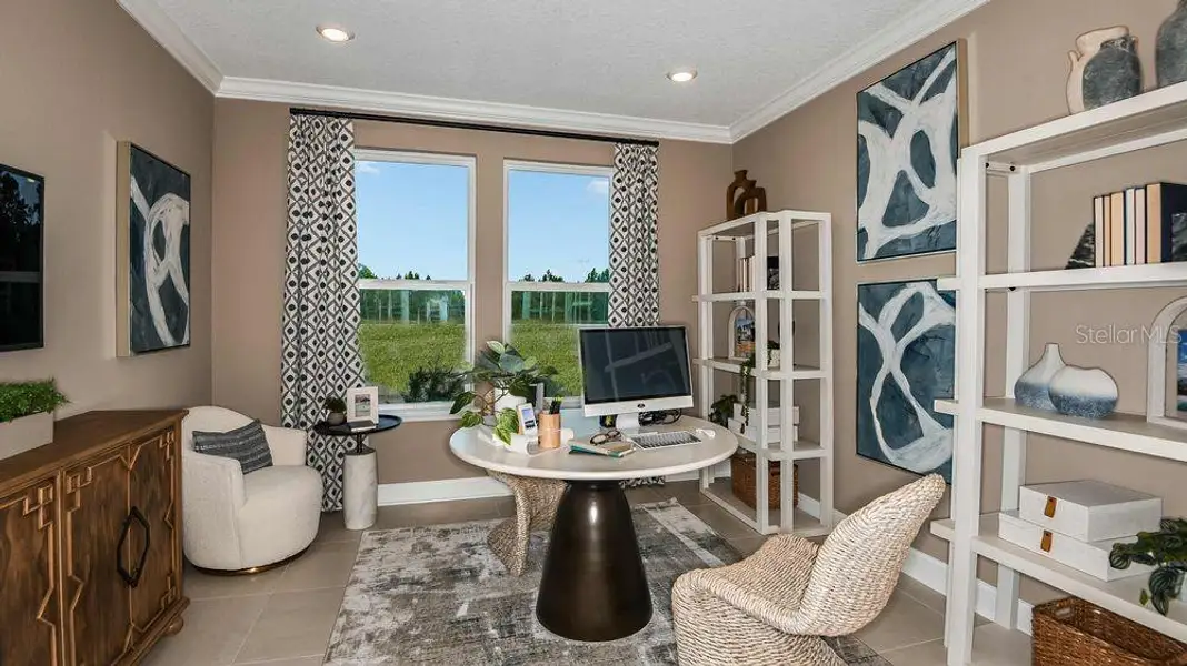 Furnished interior view inside a new home in Colbert Landings, Palm Coast (Image 3). Furnished interior view inside a new home in Colbert Landings, Palm Coast (Image 3).