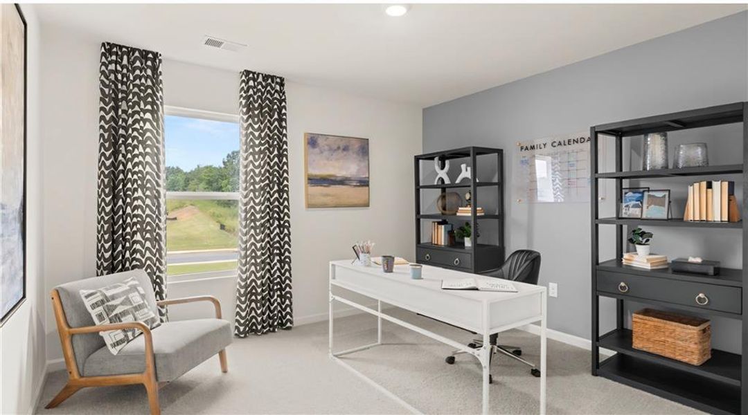 Furnished interior view inside a new home in Bridle Creek, Locust Grove (Image 10).