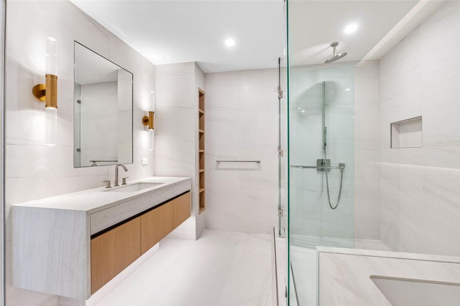 Furnished interior in a model home at Casamar in Pompano Beach (Image 61).