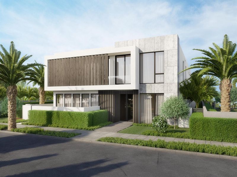 Front exterior of a new home in , Delray Beach, FL, highlighting curb appeal (Image 1). Front exterior of a new home in , Delray Beach, FL, highlighting curb appeal (Image 1).