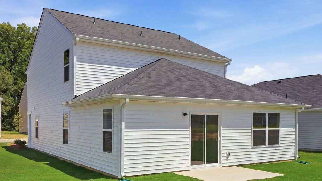 Exterior details and patio area of a home in Carter Ridge, Greenville (Image 4).