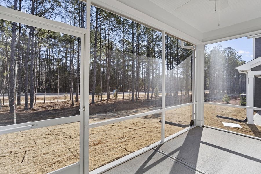 Exterior details and patio area of a home in Sweetbrier, Durham (Image 4).