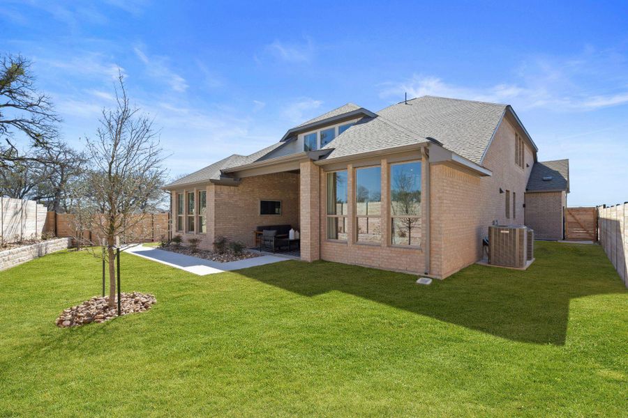 Rear of Home and Private Backyard - Representative Photo