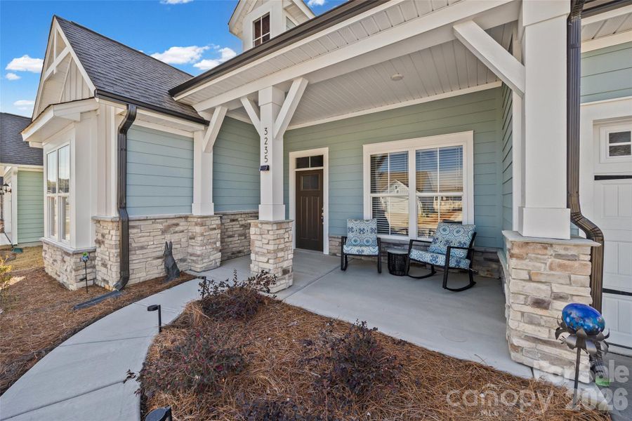 Exterior details and patio area of a home in Encore at Harmony, Harrisburg (Image 24). Exterior details and patio area of a home in Encore at Harmony, Harrisburg (Image 24).